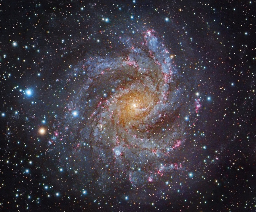Imagen de NGC6946 obtenida desde el telescopio Subaru.