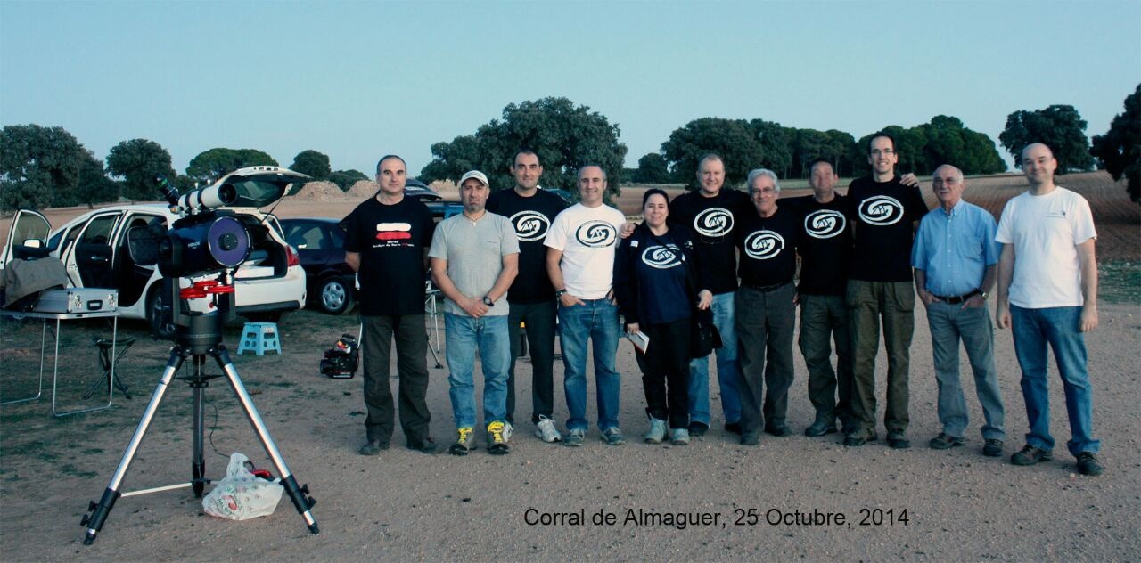 El grupo de la AAMS que allí nos dimos cita. Foto de Moisés Rojas