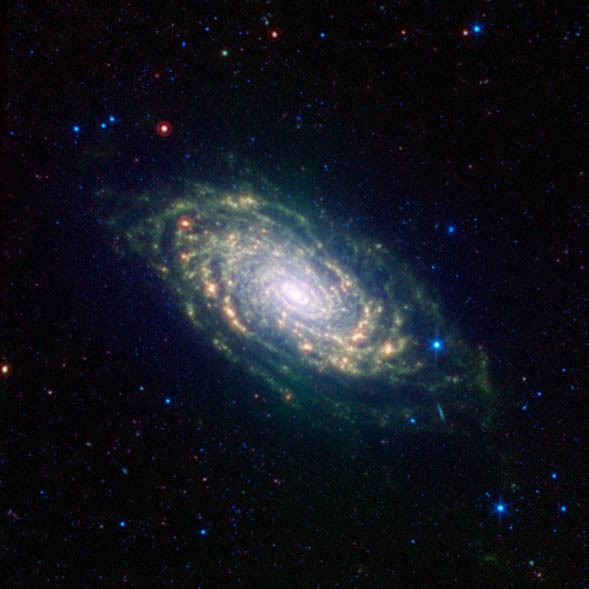 M63 en Infrarrojos. NASA-Spitzer.